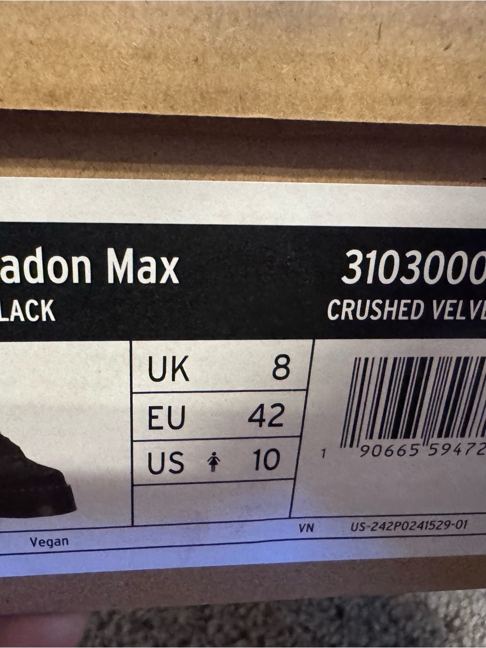 Dr. Martens Vegan Jadon Max Platform Boot - Black - Picture 2 of 6